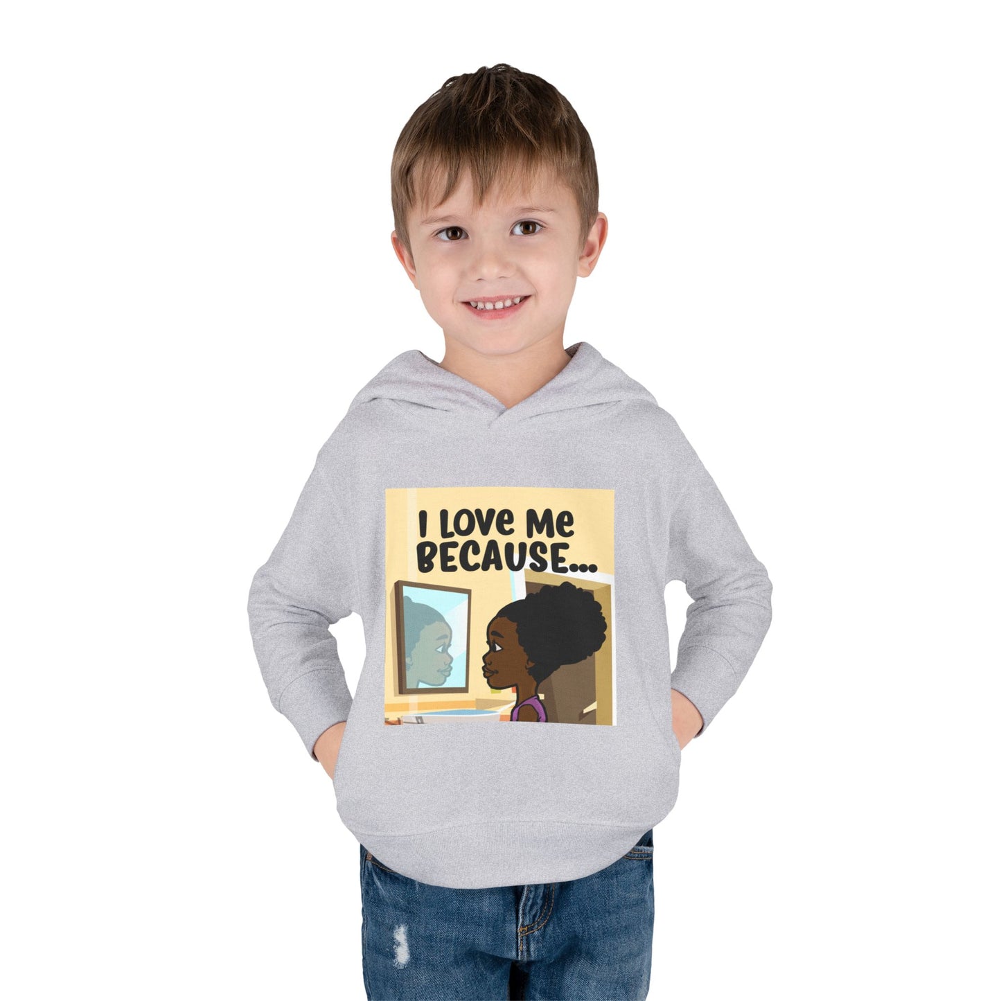 "I Love Me Because..." (Picture) Hoodie-Toddler