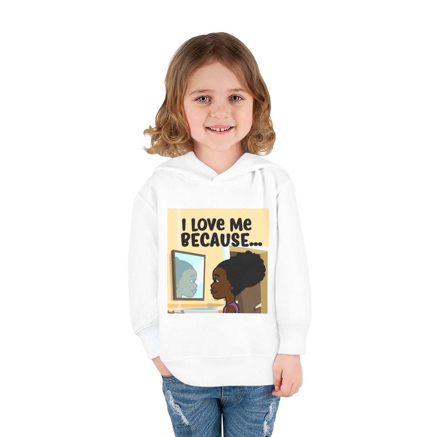 "I Love Me Because..." (Picture) Hoodie-Toddler