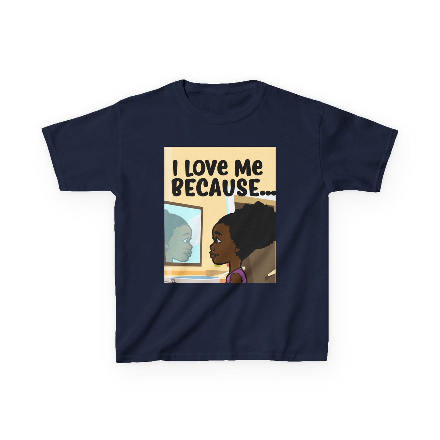 I LOVE ME BECAUSE...T-SHIRT-YOUTH (PICTURE)
