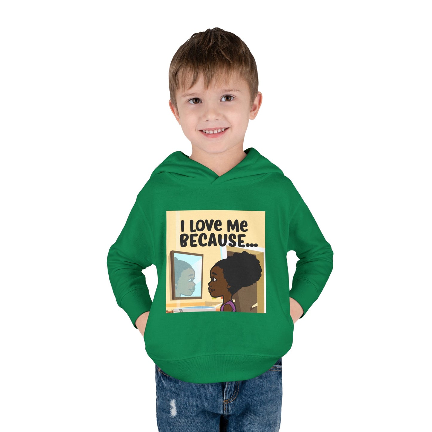 "I Love Me Because..." (Picture) Hoodie-Toddler