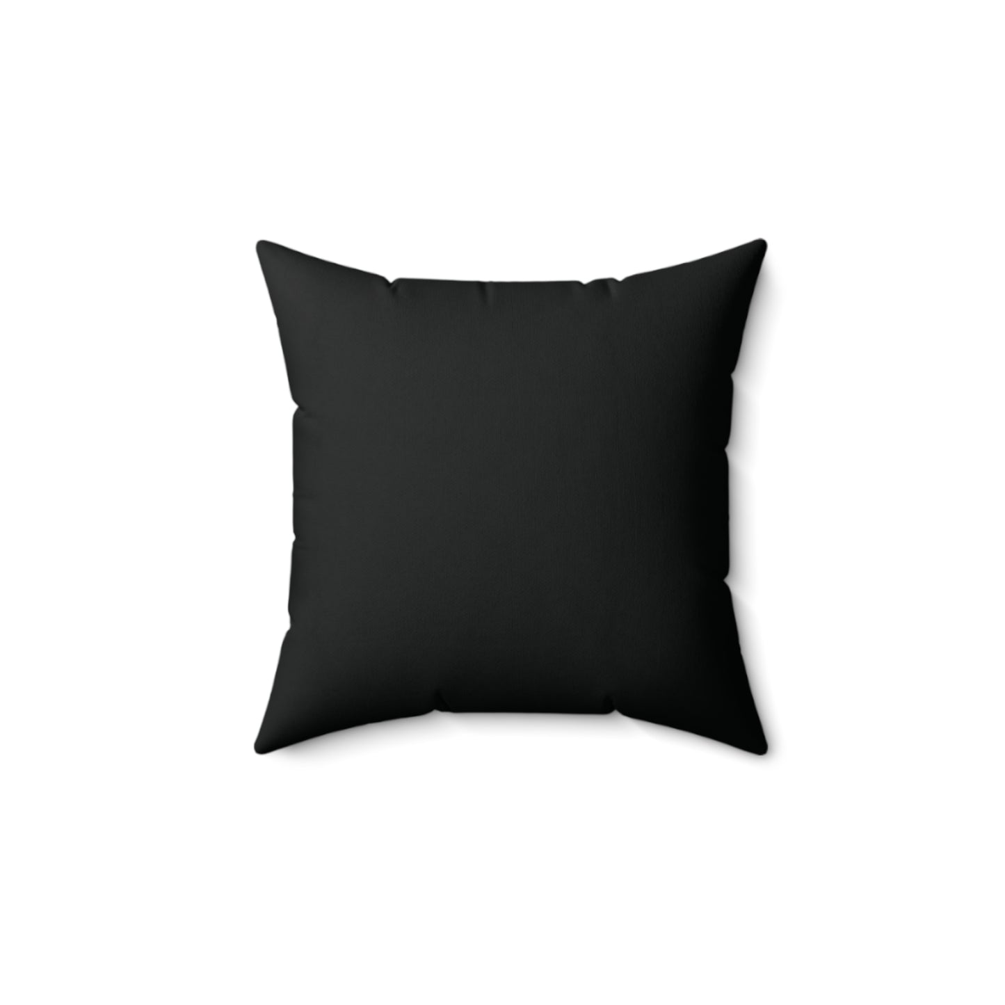 "I Love Me Because..." Square Pillow (Black)-SV Version