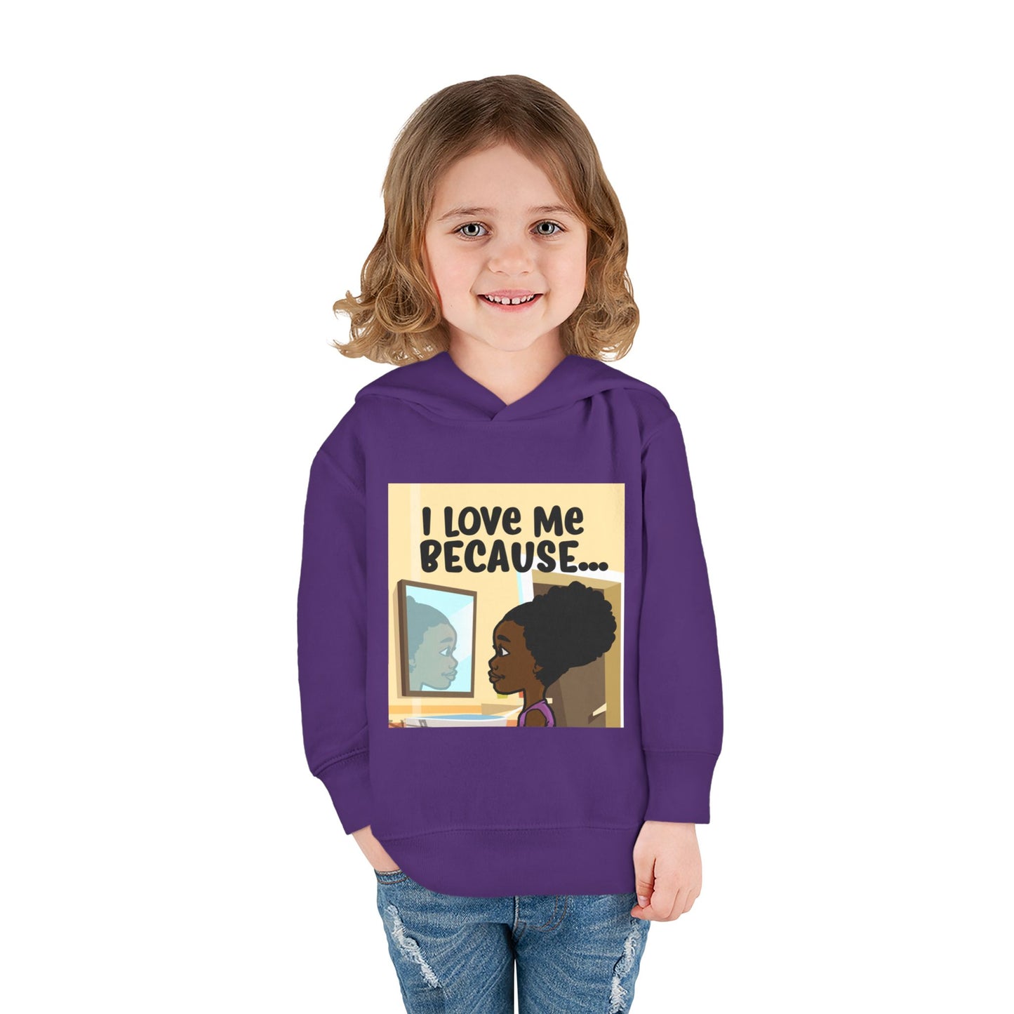 "I Love Me Because..." (Picture) Hoodie-Toddler