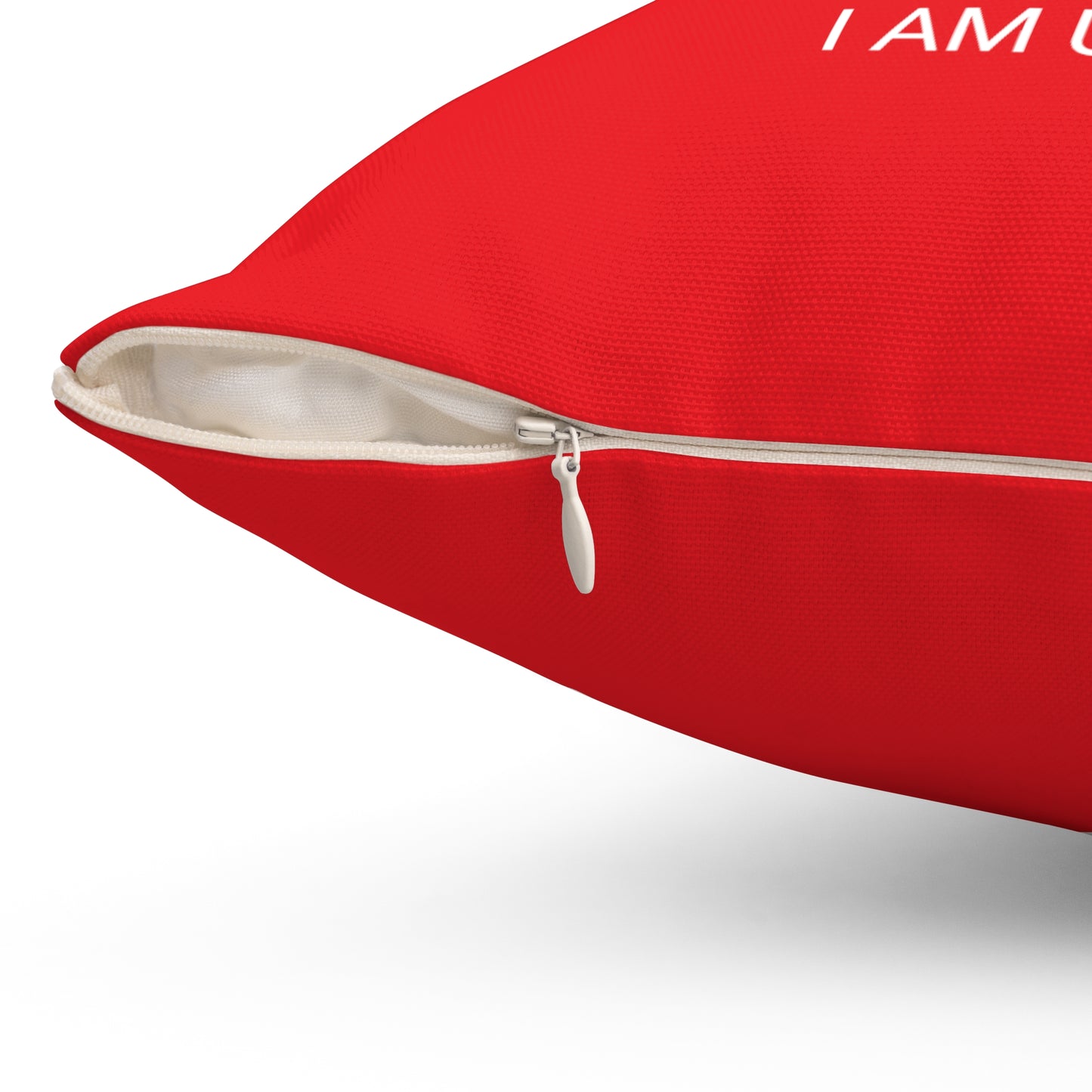 Pillow (SV) - "I Love Me Because..." Spun Polyester Square Pillow (RED)