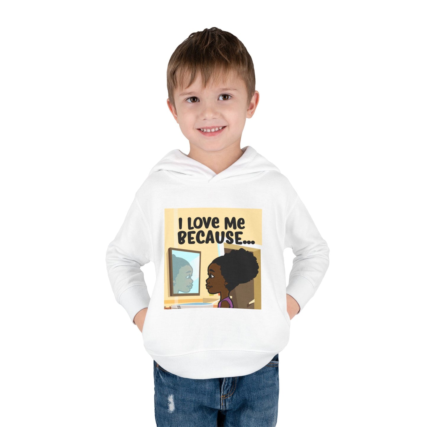 "I Love Me Because..." (Picture) Hoodie-Toddler