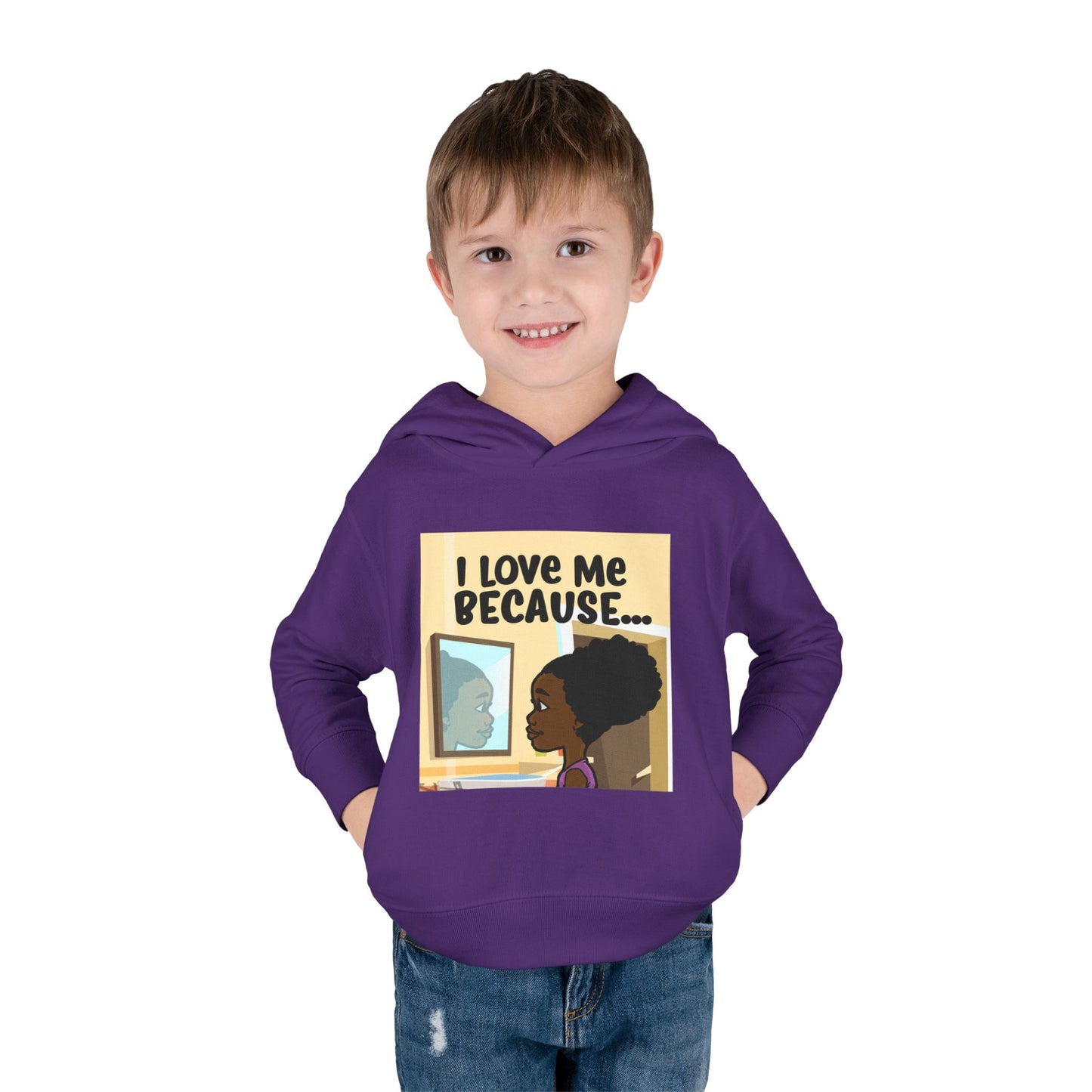 "I Love Me Because..." (Picture) Hoodie-Toddler