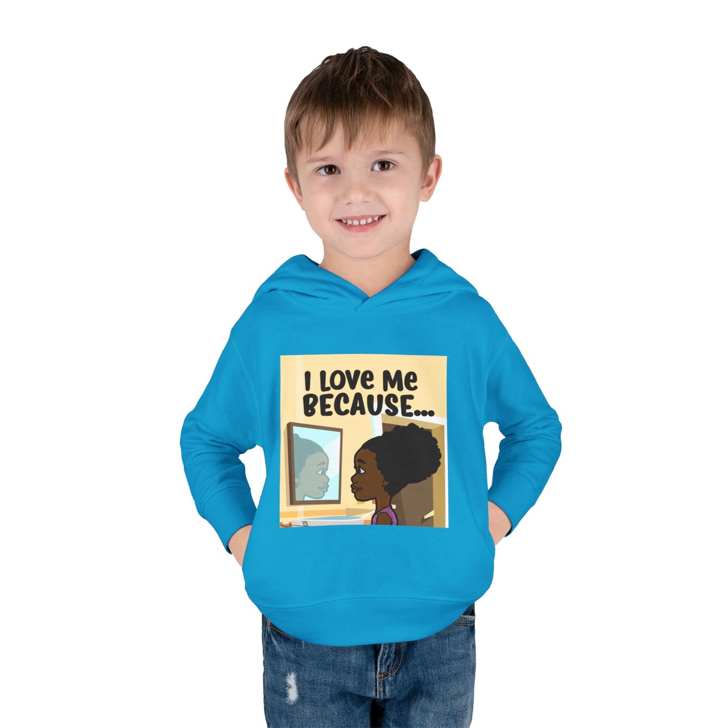 "I Love Me Because..." (Picture) Hoodie-Toddler