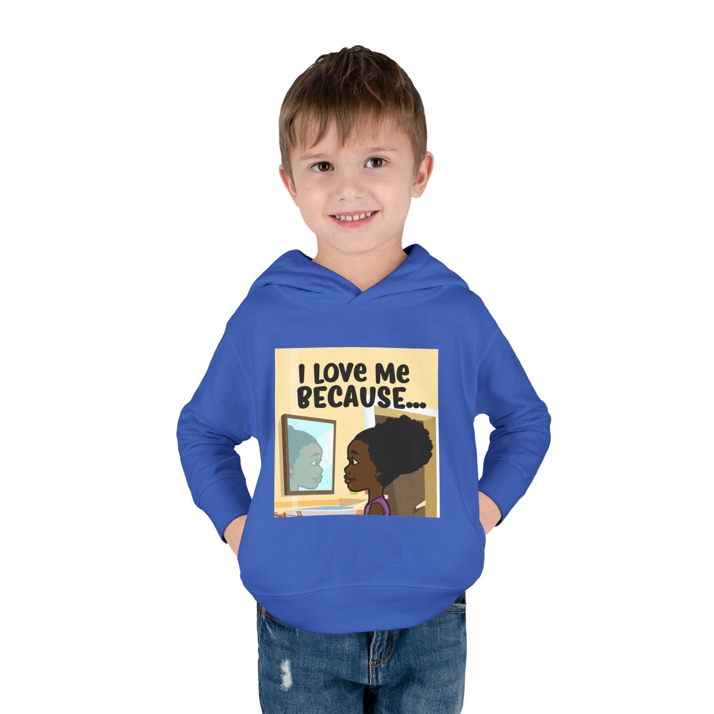 "I Love Me Because..." (Picture) Hoodie-Toddler