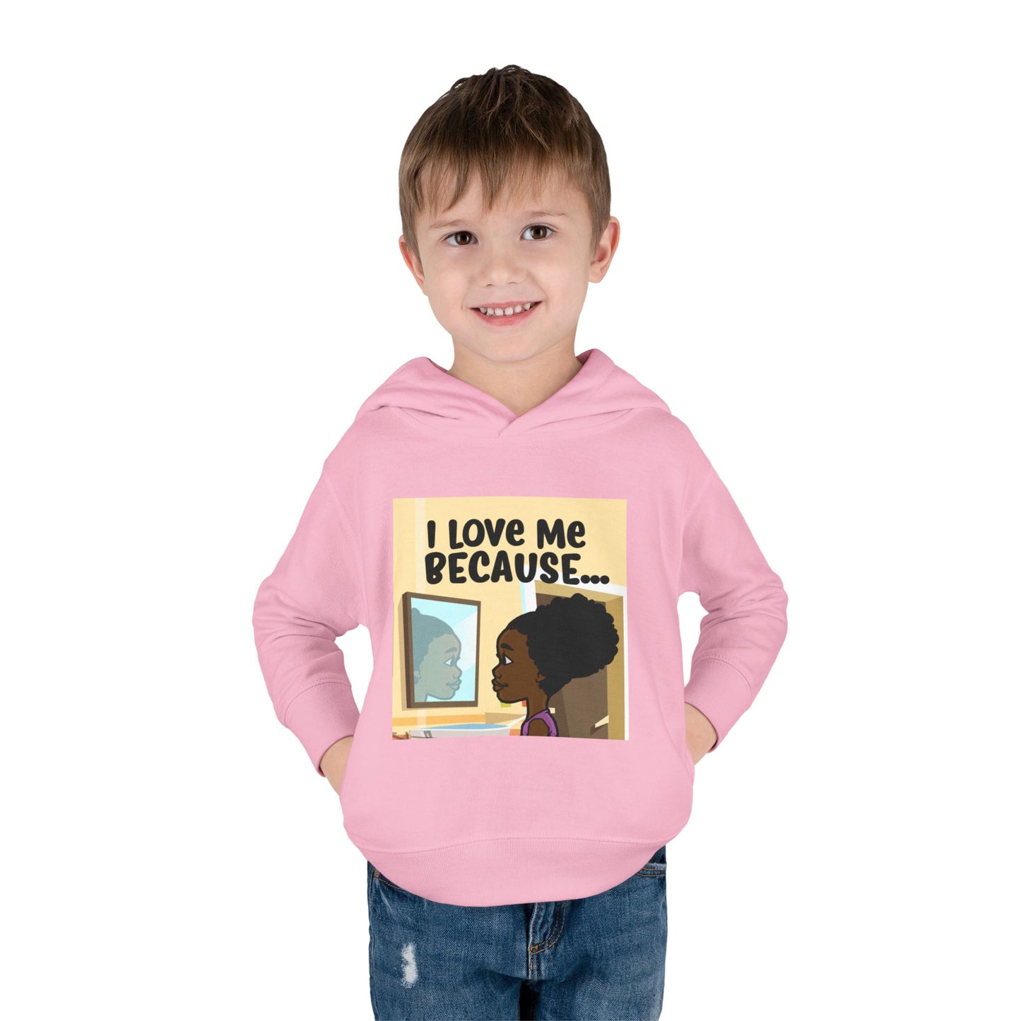 "I Love Me Because..." (Picture) Hoodie-Toddler