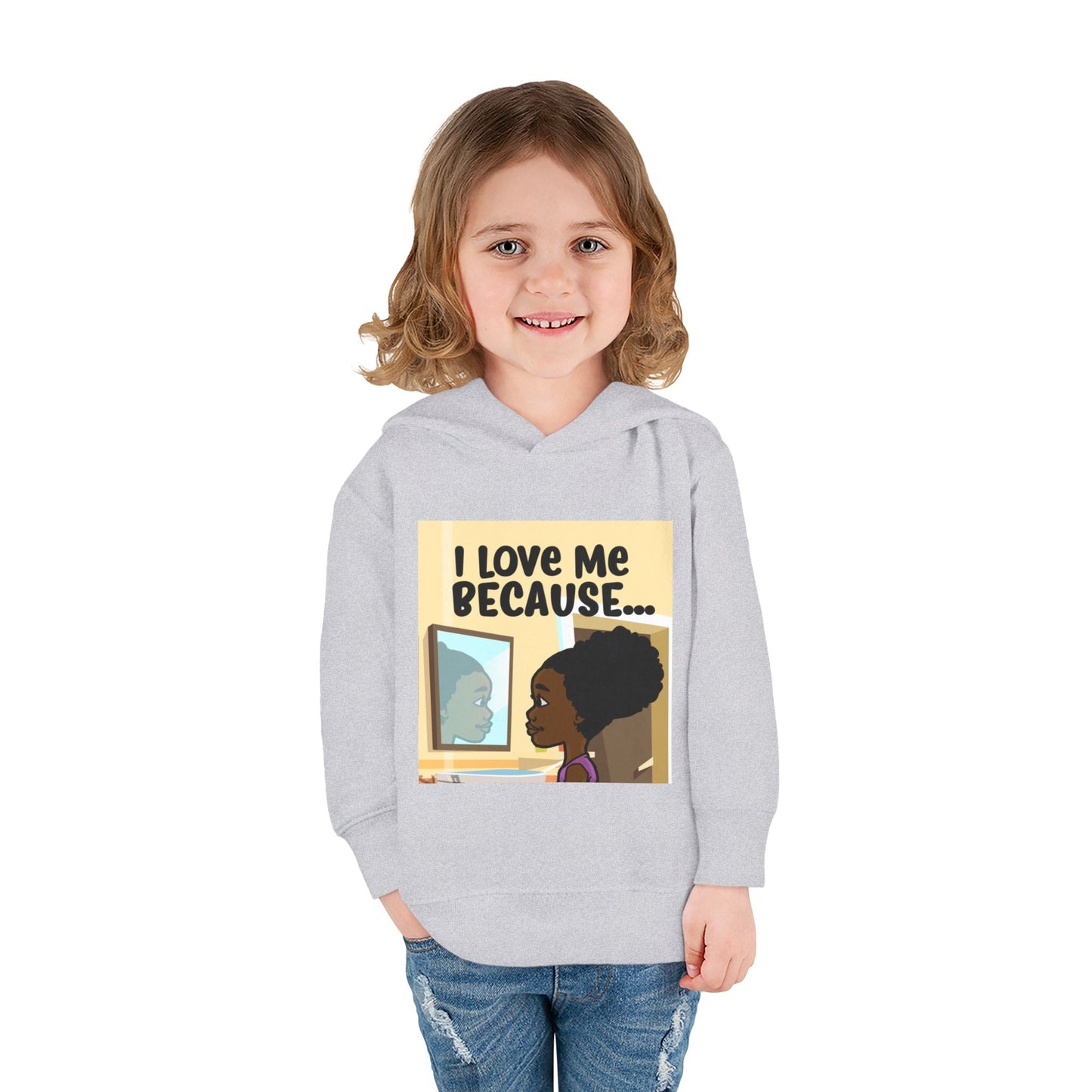 "I Love Me Because..." (Picture) Hoodie-Toddler