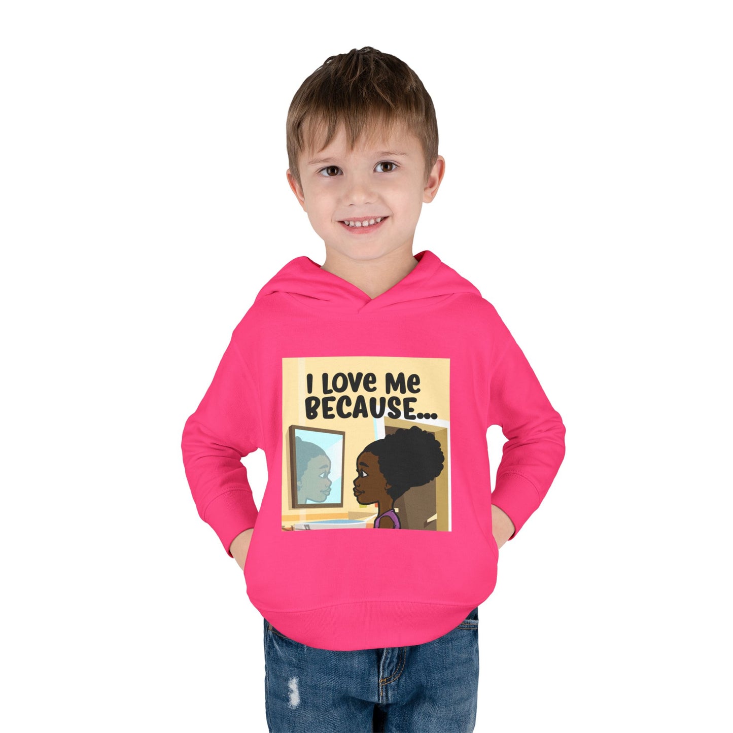 "I Love Me Because..." (Picture) Hoodie-Toddler