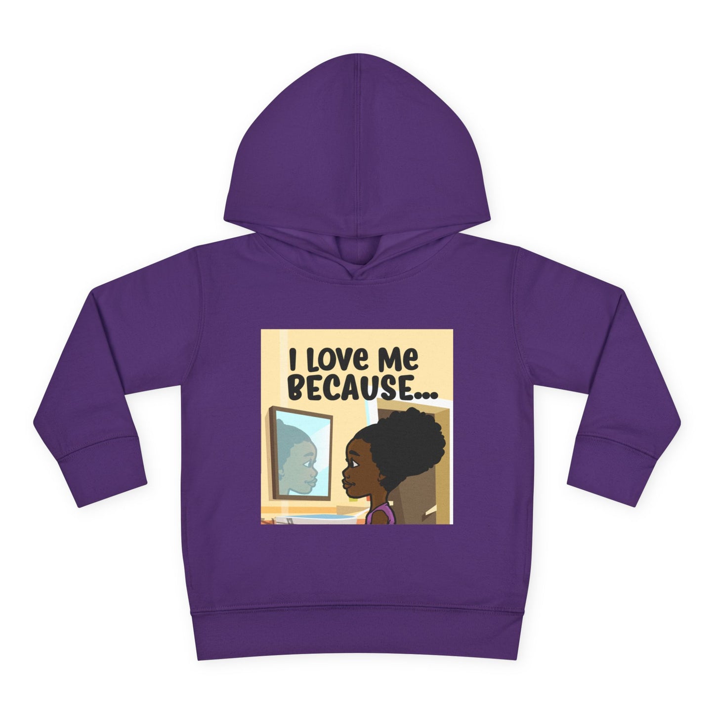 "I Love Me Because..." (Picture) Hoodie-Toddler