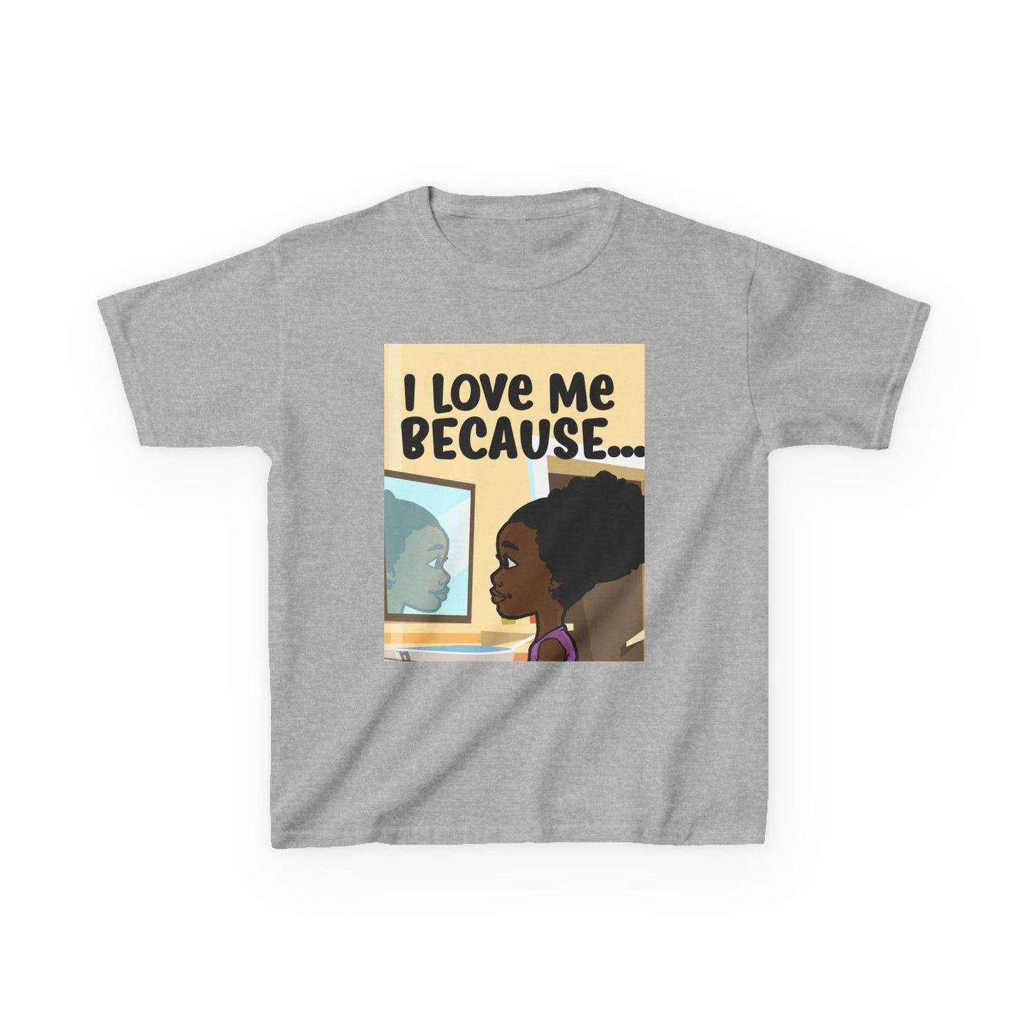 I LOVE ME BECAUSE...T-SHIRT-YOUTH (PICTURE)