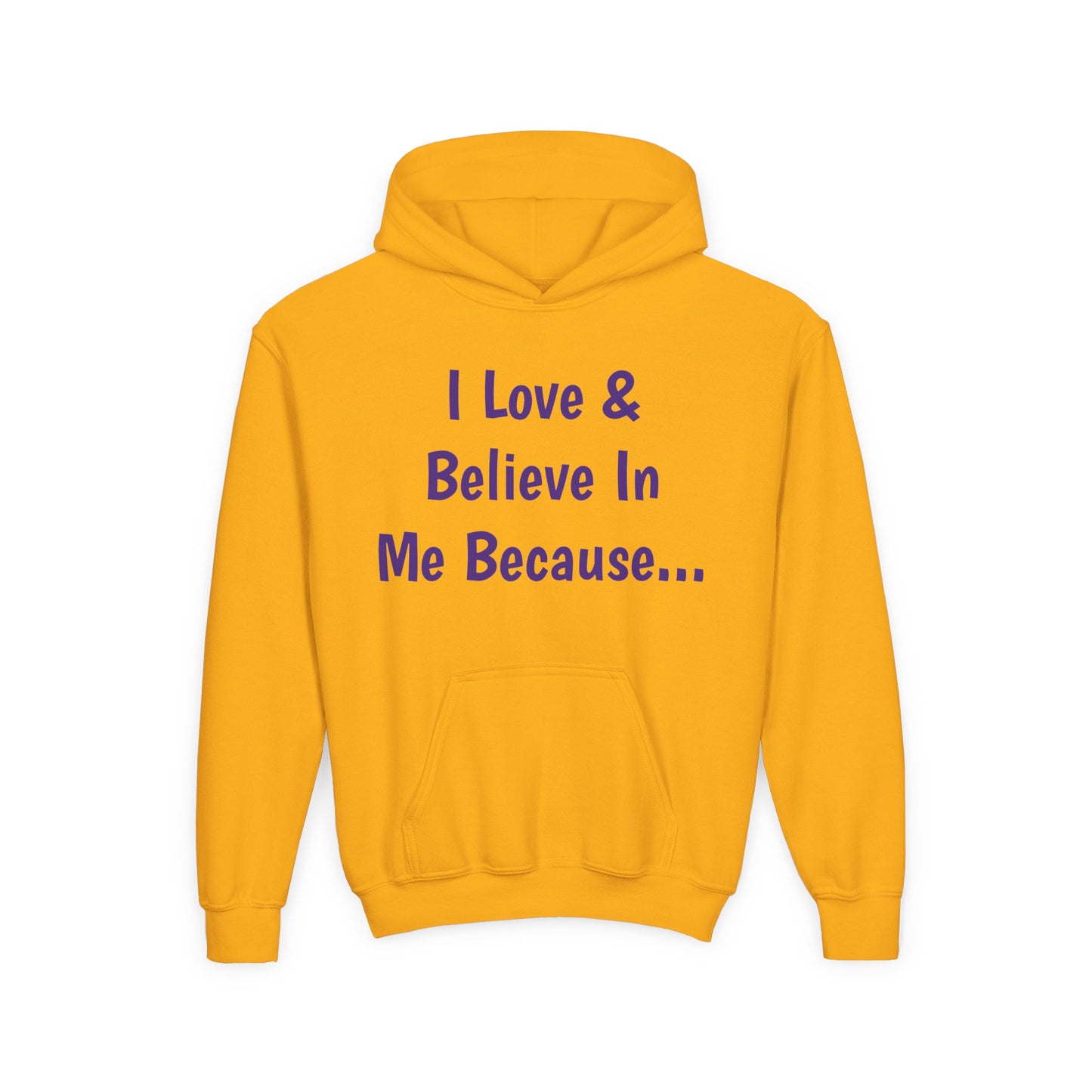 "I Love And Believe In Me Because..." Words Only-Youth