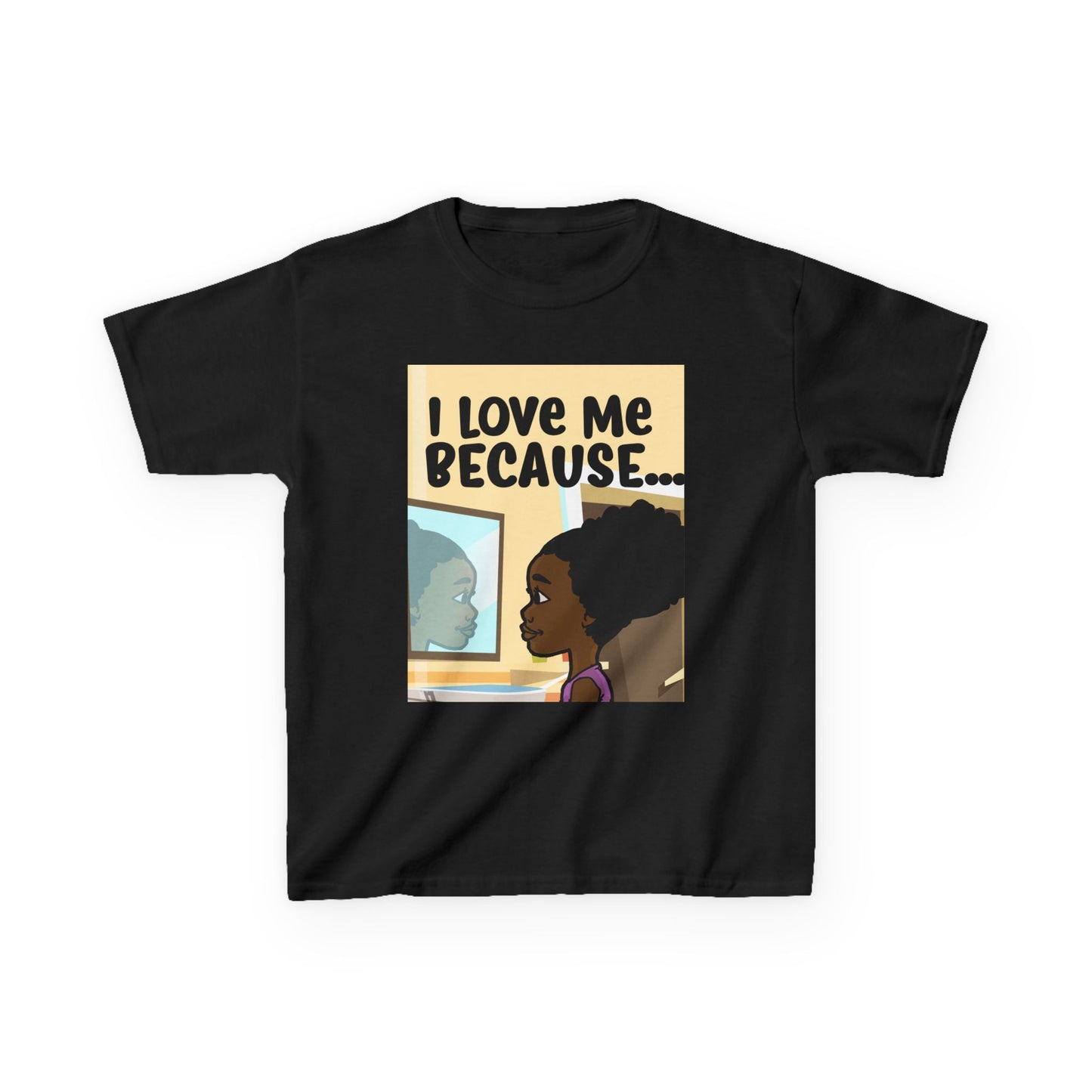 I LOVE ME BECAUSE...T-SHIRT-YOUTH (PICTURE)