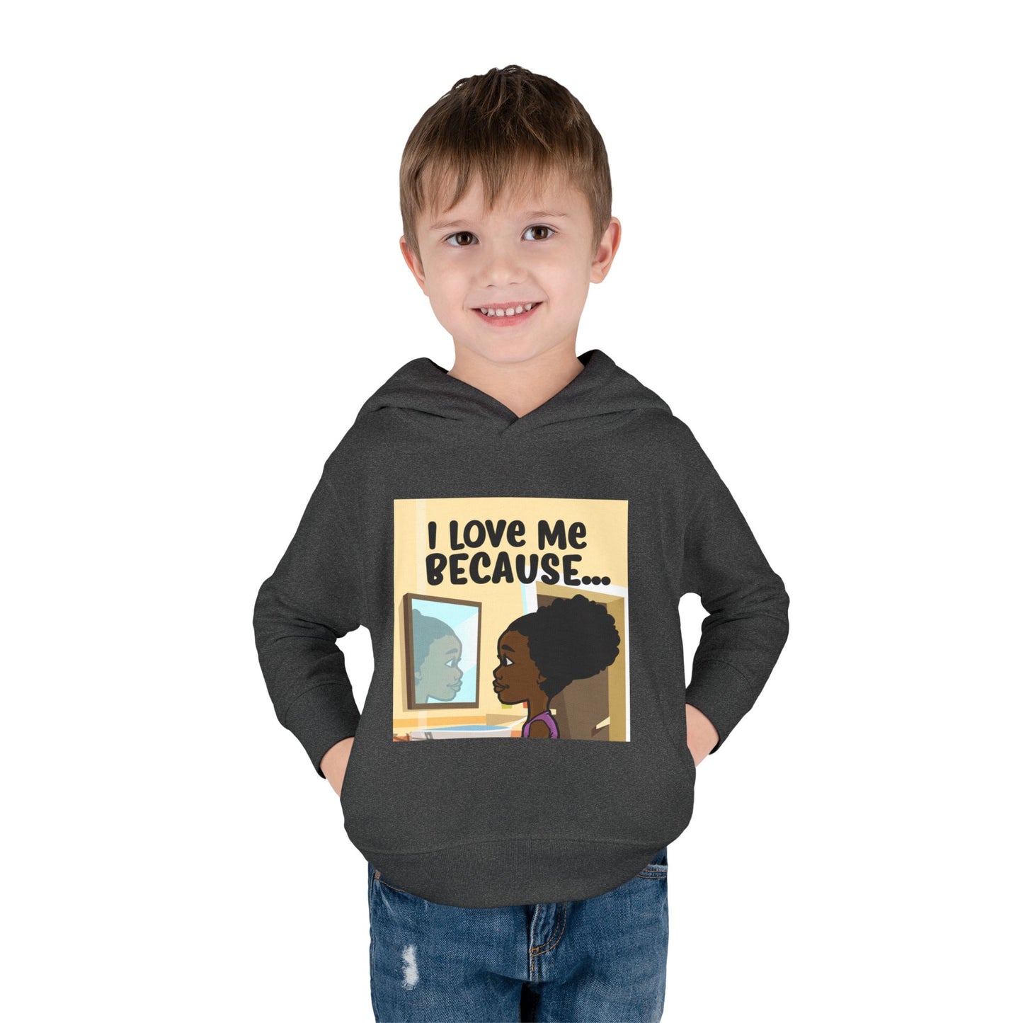 "I Love Me Because..." (Picture) Hoodie-Toddler