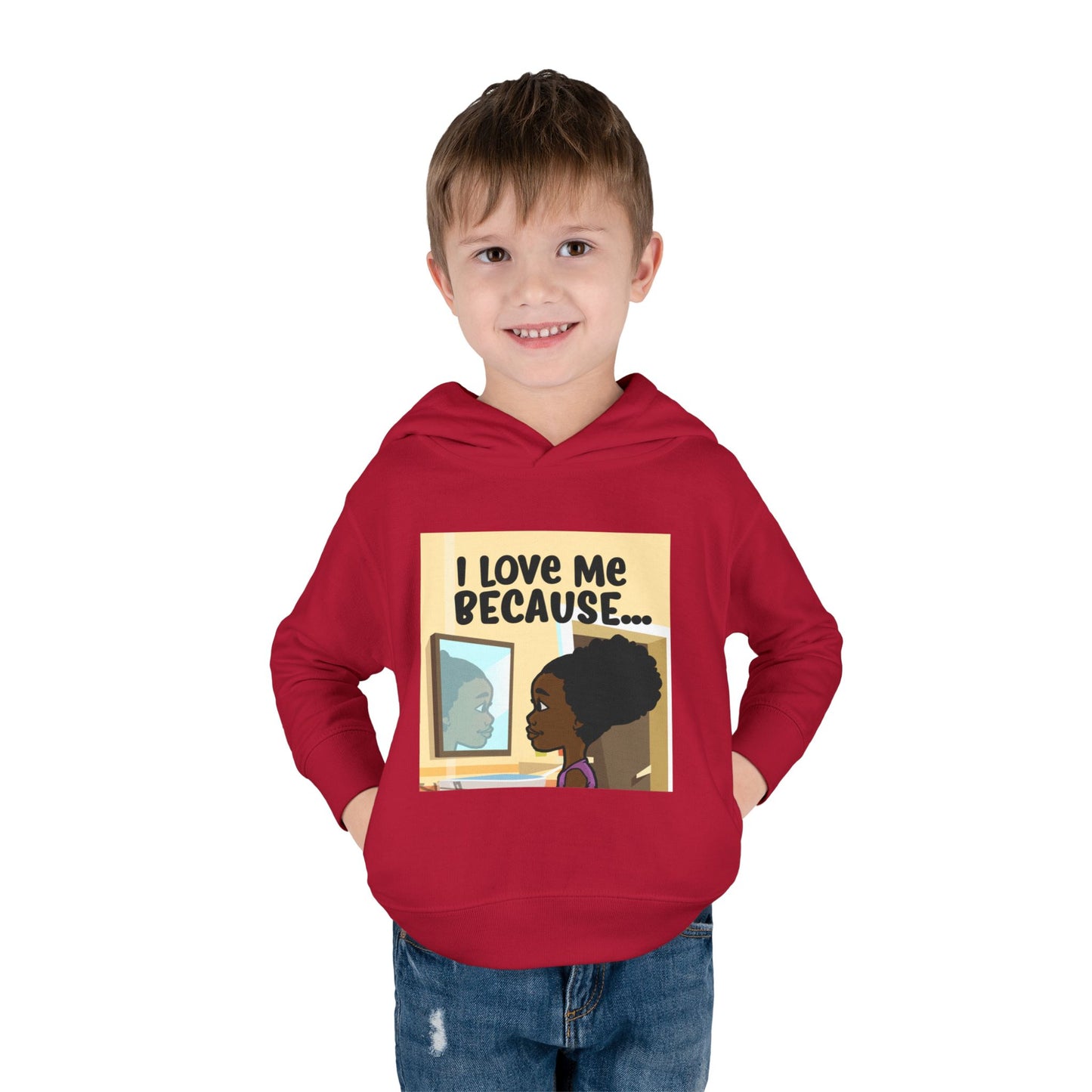 "I Love Me Because..." (Picture) Hoodie-Toddler