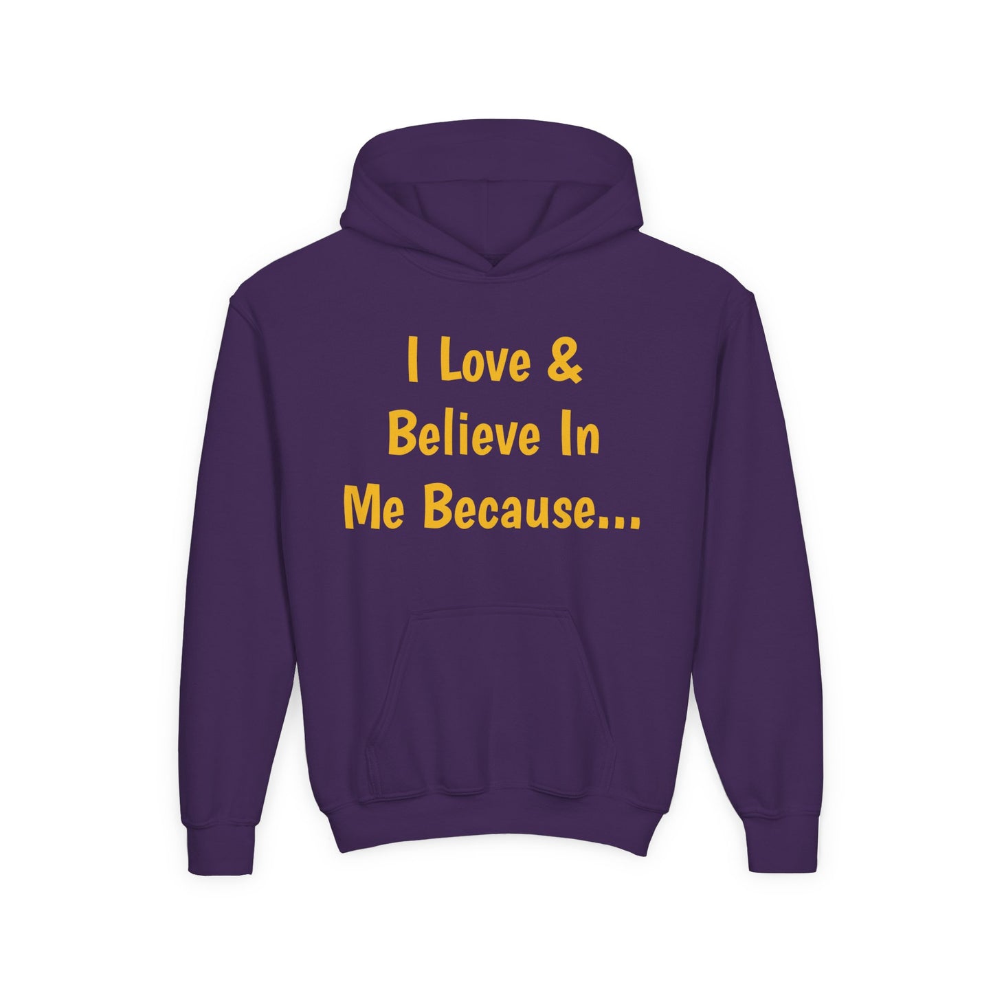 "I Love And Believe In Me Because..." Words Only-Youth