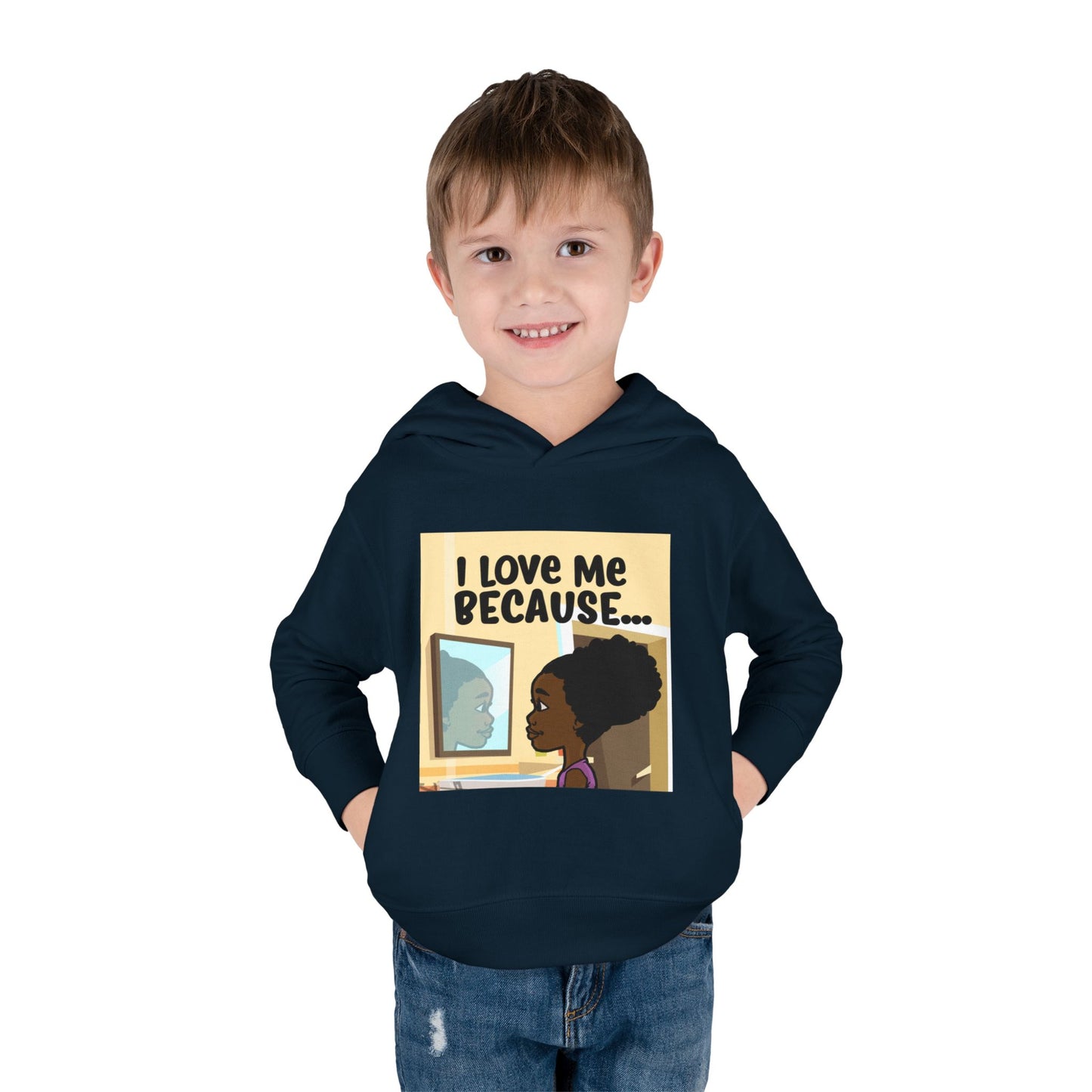 "I Love Me Because..." (Picture) Hoodie-Toddler