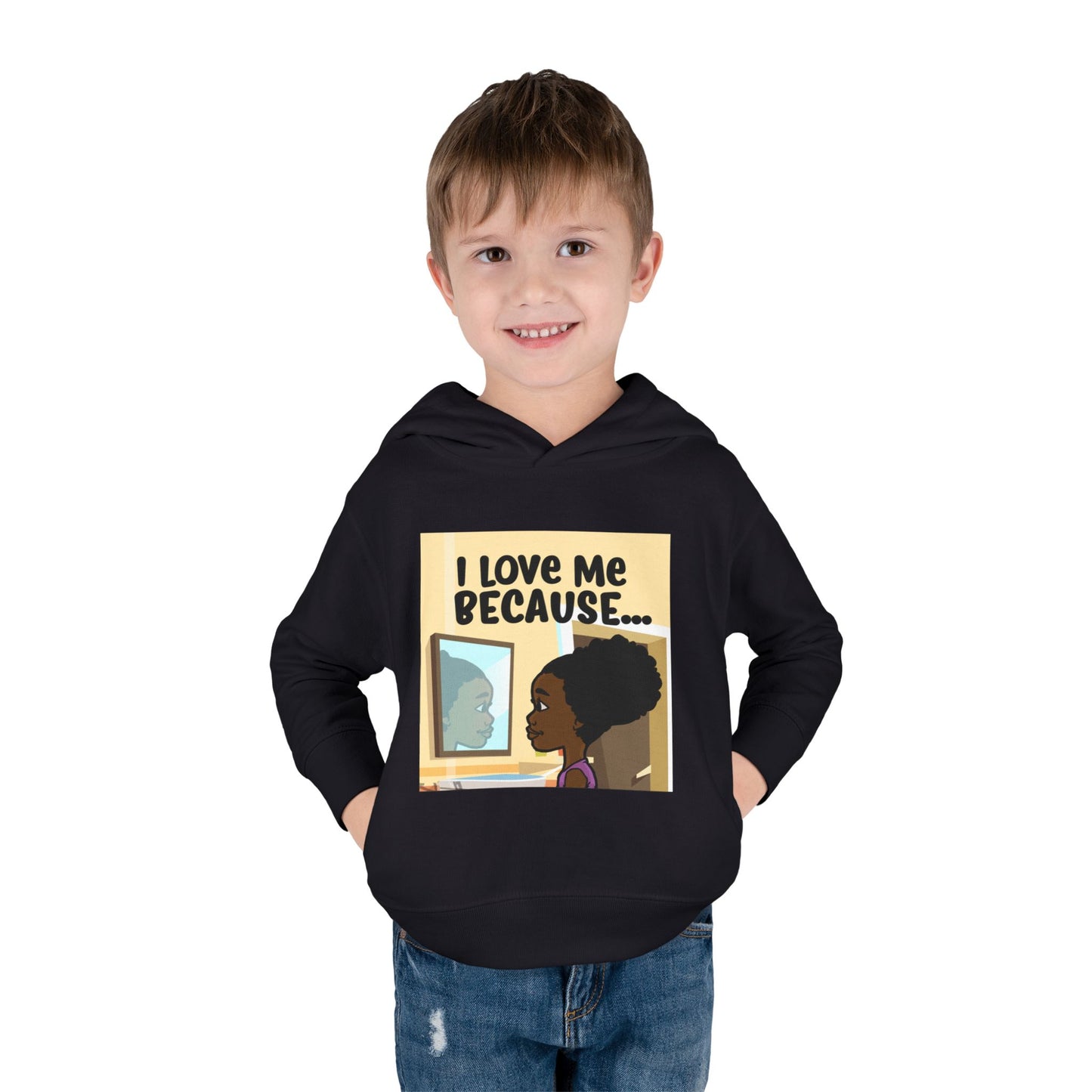 "I Love Me Because..." (Picture) Hoodie-Toddler