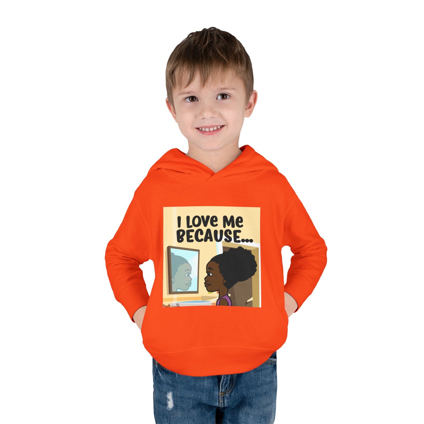 "I Love Me Because..." (Picture) Hoodie-Toddler
