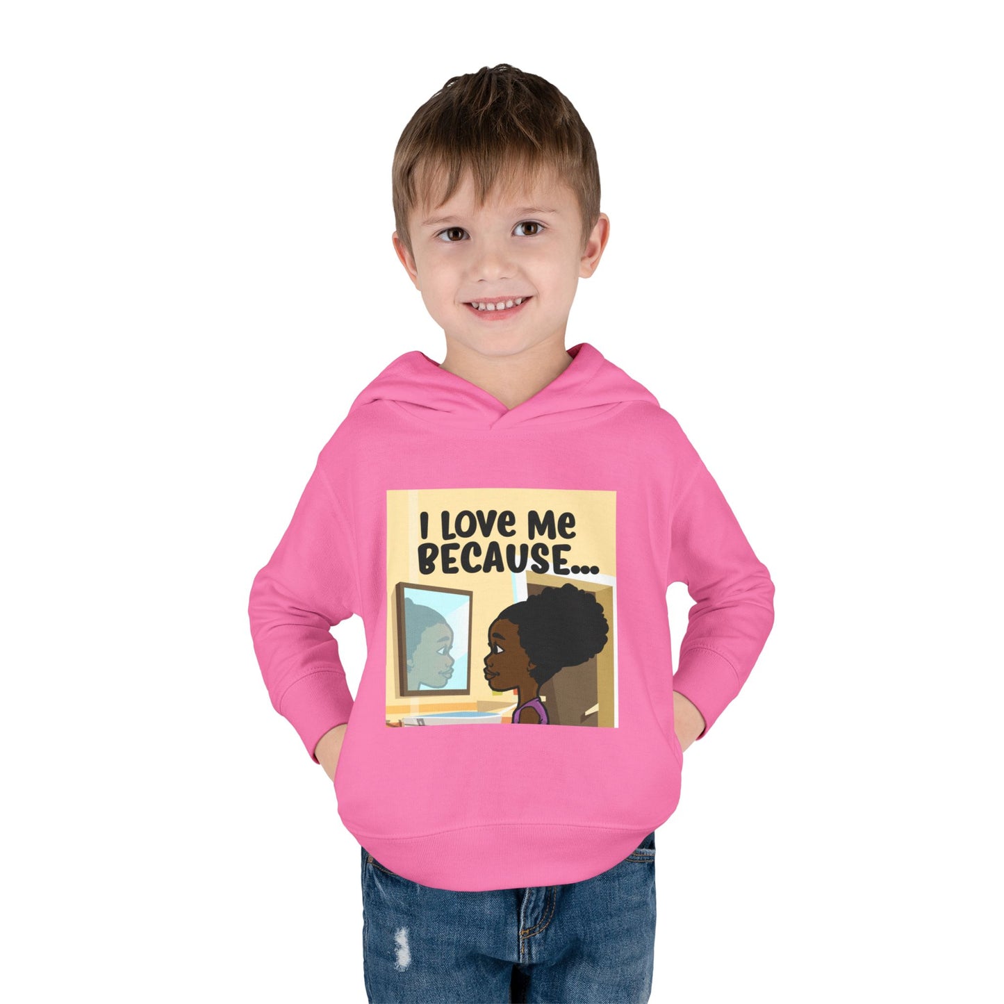 "I Love Me Because..." (Picture) Hoodie-Toddler