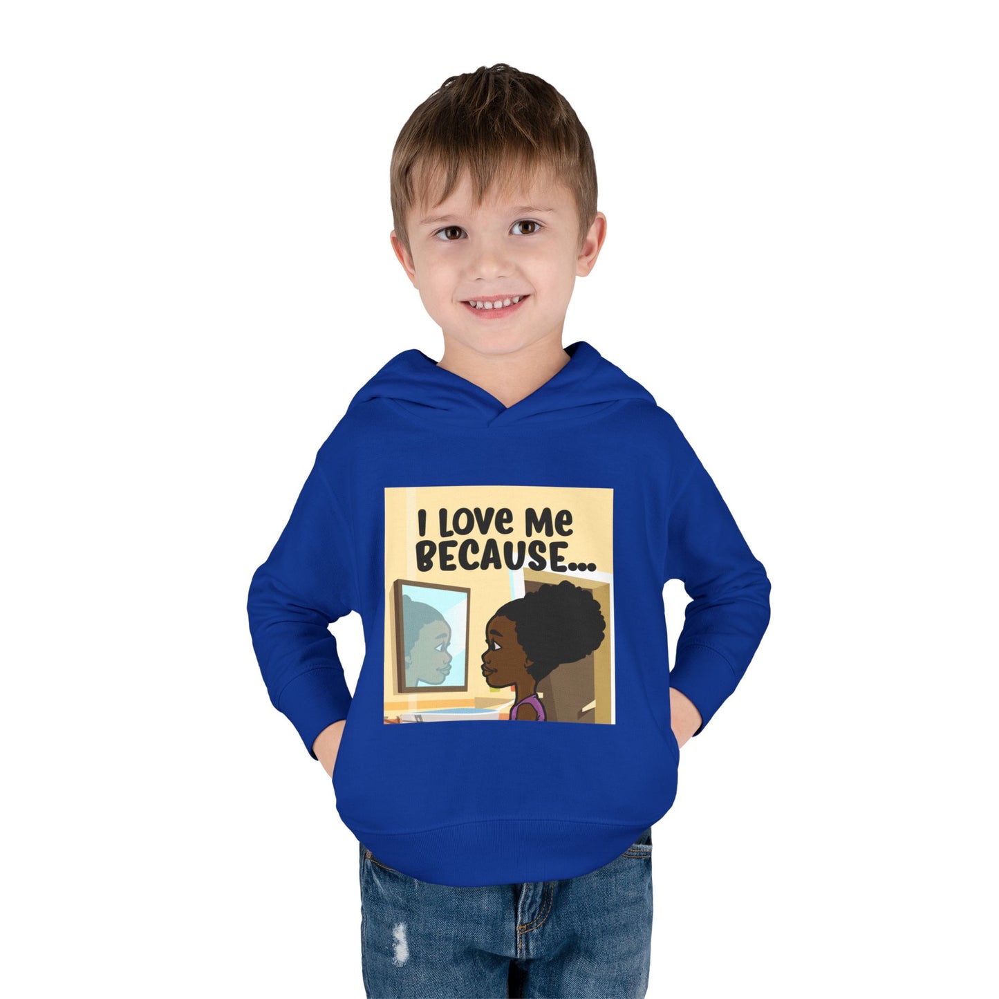 "I Love Me Because..." (Picture) Hoodie-Toddler
