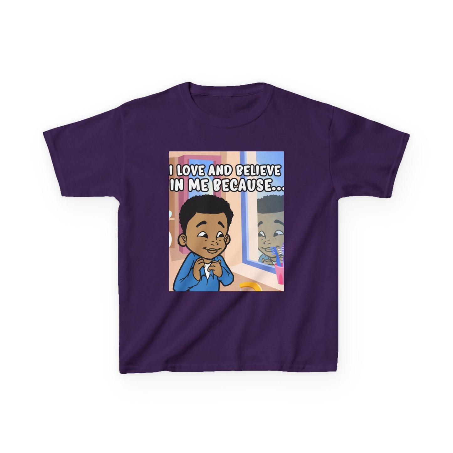 I Love and Believe In Me Because... T-Shirt-Boy (Youth)