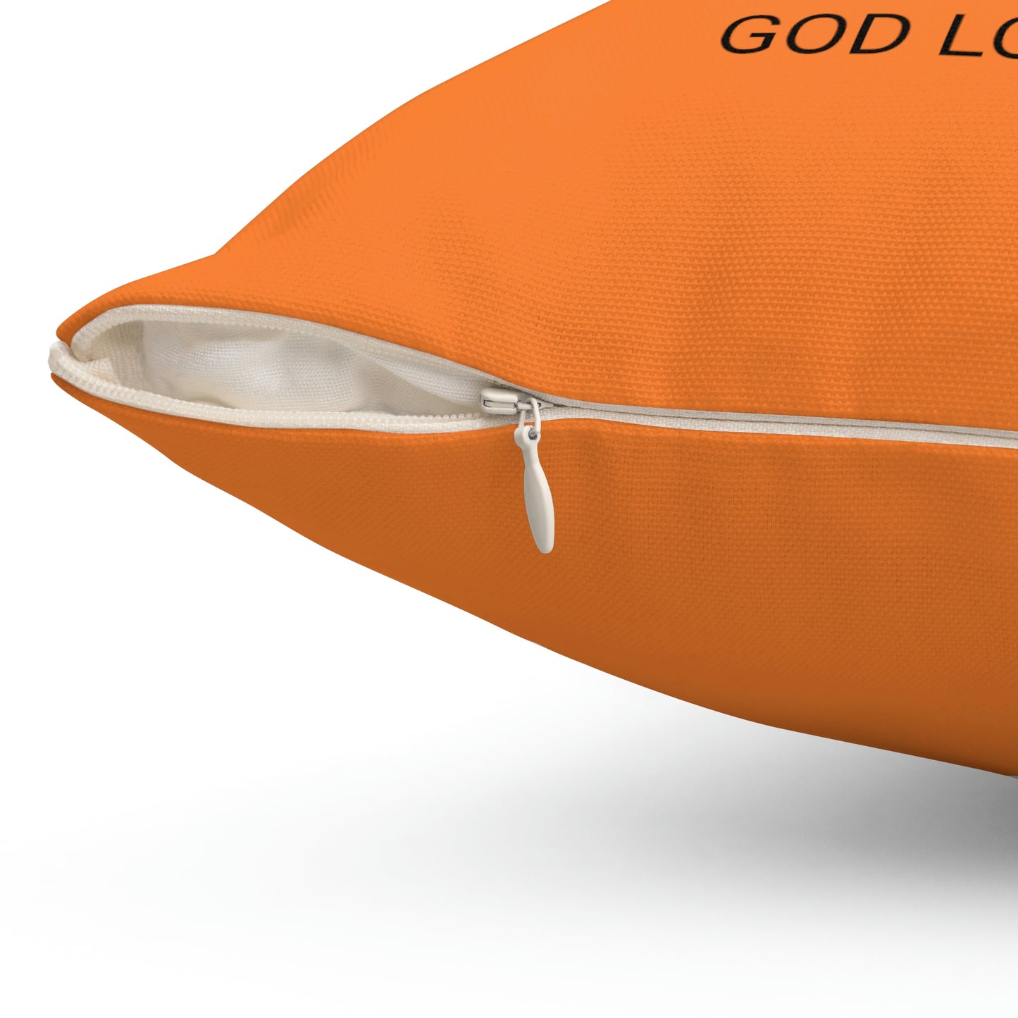 Pillow - "I Love Me Because..." Spun Polyester Square Pillow (Crusta)