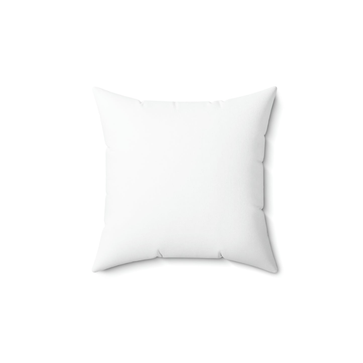 Pillow - "I Love Me Because..." Spun Polyester Square Pillow (White)