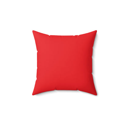 Pillow (SV) - "I Love Me Because..." Spun Polyester Square Pillow (RED)