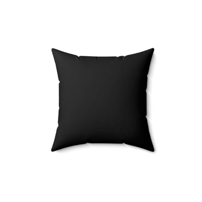Pillow (SV) - "I Love Me Because..." Spun Polyester Square Pillow (Black)