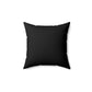 Pillow (SV) - "I Love & Believe In Me Because..." Spun Polyester Square Pillow (Black)