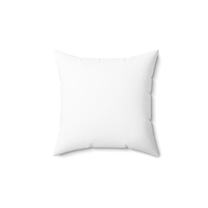 Pillow - "I Love Me Because..." Spun Polyester Square Pillow (Black)