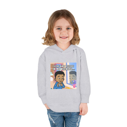I LOVE AND BELIEVE IN ME BECAUSE...HOODIE -TODDLER (PICTURE)
