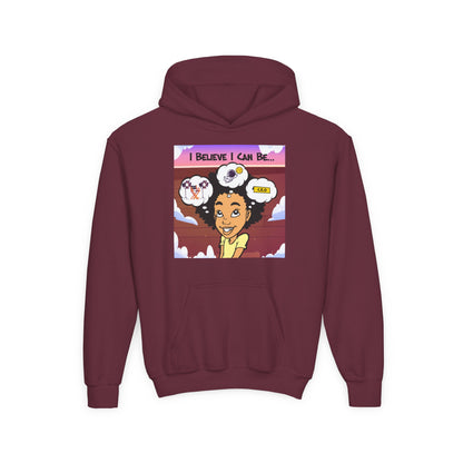 💖 "I Believe I Can Be..." Youth Hoodie – Dream Big, Believe Bigger! 💖