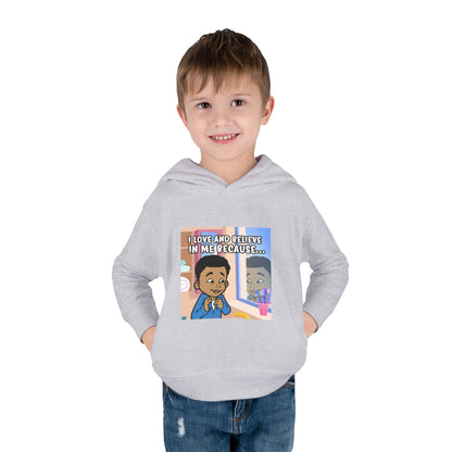 I LOVE AND BELIEVE IN ME BECAUSE...HOODIE -TODDLER (PICTURE)