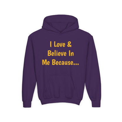 "I Love And Believe In Me Because..." Words Only-Youth