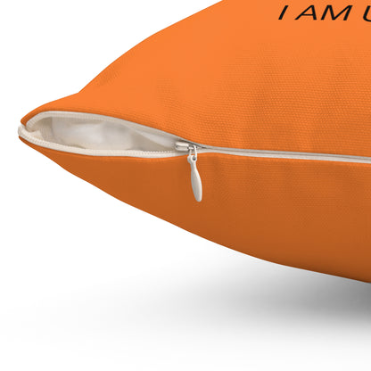Pillow (SV) - "I Love Me Because..." Spun Polyester Square Pillow (Crusta)