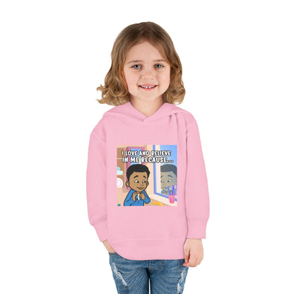 I LOVE AND BELIEVE IN ME BECAUSE...HOODIE -TODDLER (PICTURE)