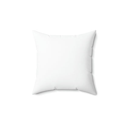 Pillow - "I Love Me Because..." Spun Polyester Square Pillow (White)